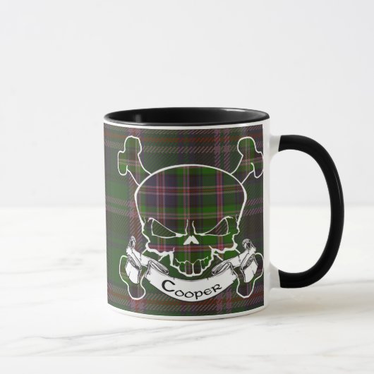 Cooper Tartan Skull Mok (Rechts)