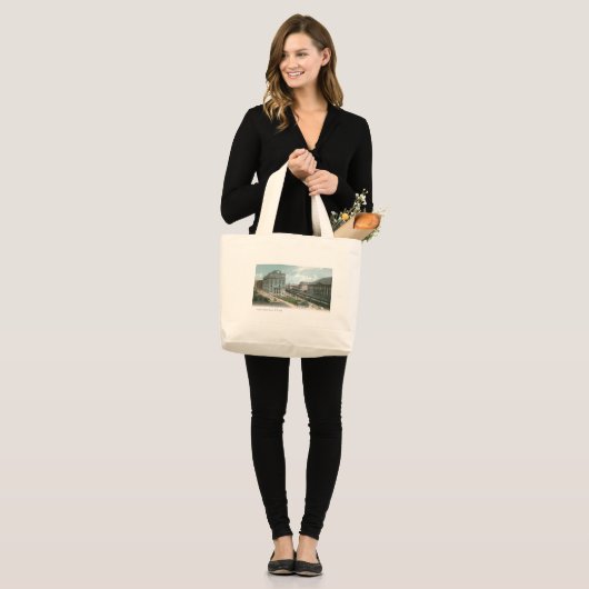 Cooper Union. NY City. Grote Tote Bag (Voorkant (model))