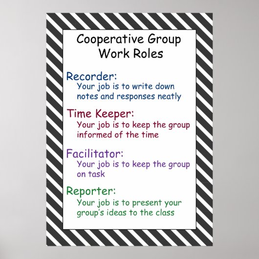 Cooperative Group Work Rules Poster (Voorkant)