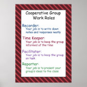 Cooperative Group Work Rules Poster (Voorkant)