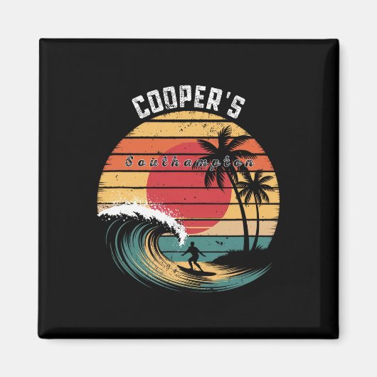 Cooper's Beach Southampton Beach Surfen Magneet (Voorkant)