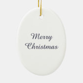 Cooper's Hawk Oval Christmas Ornament (Achterkant)