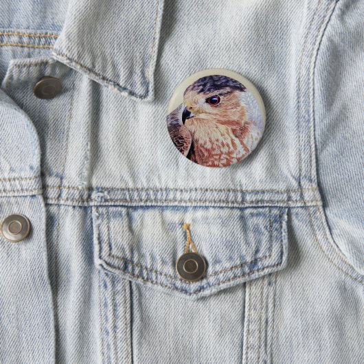 Coopers Hawk Ronde Button 5,7 Cm (In situ)