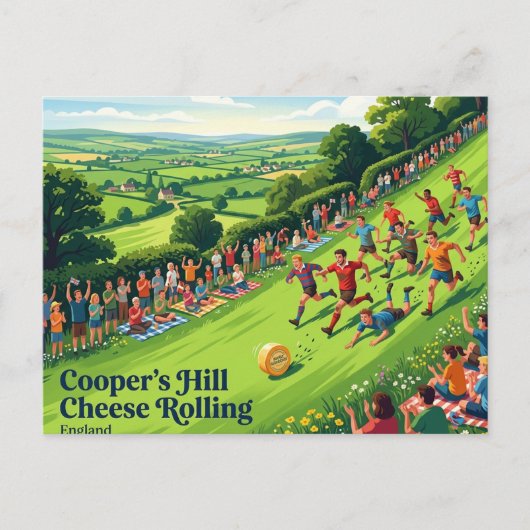 Cooper's Hill Engeland Briefkaart (Voorkant)