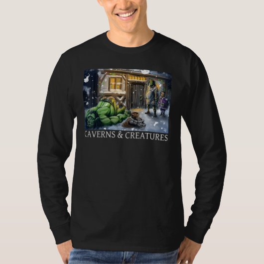 Coopers Kerstcarol Caverns Creats T-shirt (Voorkant)