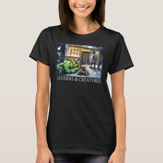 Coopers Kerstcarol Caverns Creats T-shirt (Voorkant)