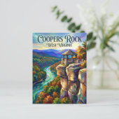 Coopers Rock State Forest West Virginia Briefkaart (Staand voorkant)