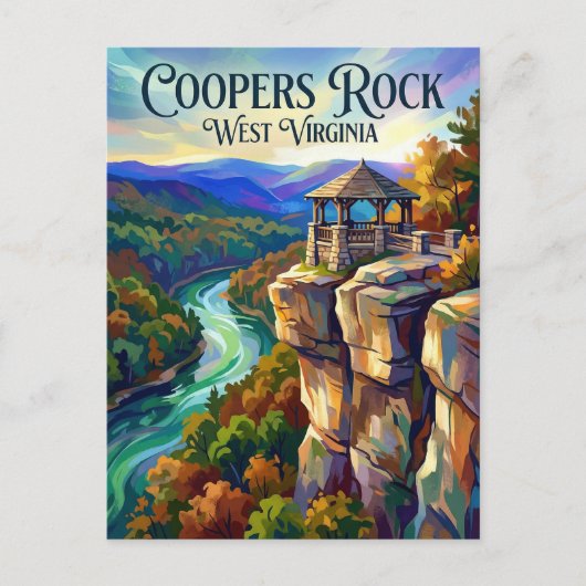 Coopers Rock State Forest West Virginia Briefkaart (Voorkant)