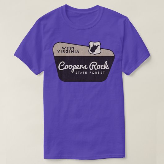 Coopers Rock State Forest West Virginia Welkom SI T-shirt (Design voorkant)