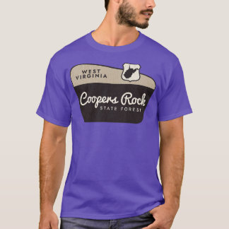 Coopers Rock State Forest West Virginia Welkom SI T-shirt