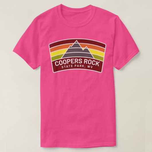 Coopers Rock State Park West Virginia Mountains WV T-shirt (Design voorkant)