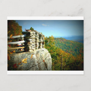 Coopers Rock ziet de Herfst over het hoofd. West V Briefkaart