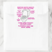 Cooper's super sukkel toilet vierkante sticker (Tas)