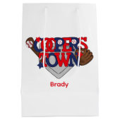 Cooperstown Baseball Stars, Glove, Bat & Ball Medium Cadeauzakje (Achterkant)