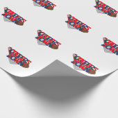 Cooperstown Baseball Stars, Handschoen, Bat & Ball Cadeaupapier (Hoek)