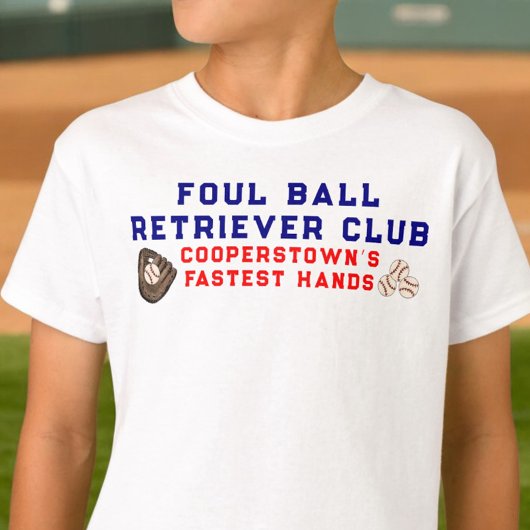 Cooperstown Broers en Zussen Foul Ball Retriever C T-shirt