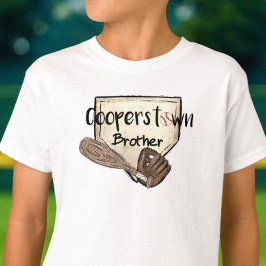 Cooperstown Brother Baseball / Thuisplaat T-shirt