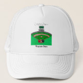 Cooperstown Field Team Naam Speler Gepersonaliseer Trucker Pet (Voorkant)