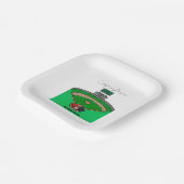 Cooperstown Field Team Party gepersonaliseerd Papieren Bordje (Gebogen)