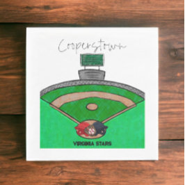 Cooperstown Field Team Party gepersonaliseerd Servet