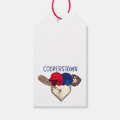 Cooperstown-honkbal  cadeaulabel (Voorkant)
