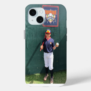 Cooperstown-honkbalspeler Foto op maat iPhone 15 Case