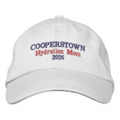 Cooperstown Hydratatie Moeder | Grappige Honkbal M Geborduurde Pet (Voorkant)