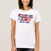 Cooperstown Moeder / Gepersonaliseerd Patriotisch T-shirt (Voorkant)