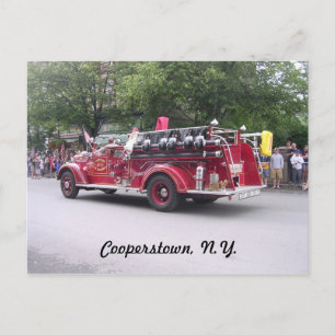 Cooperstown, N.Y. Revermoeid Fire Truck Briefkaart
