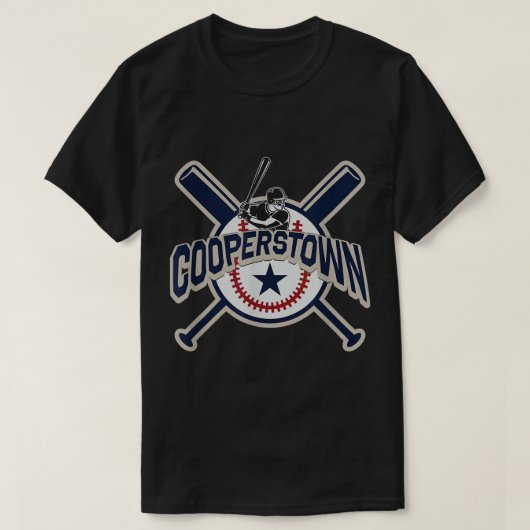 Cooperstown New York Baseball Family Vacking T-shirt (Design voorkant)