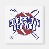 Cooperstown New York Honkbal Magneet (Voorkant)