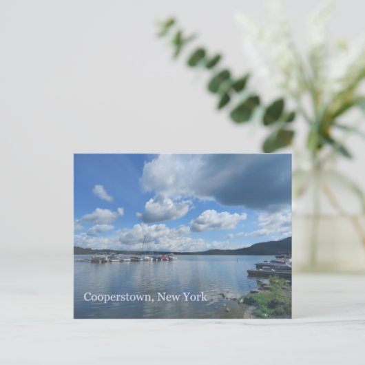 Cooperstown New York Otsego Lake Briefkaart (Staand voorkant)