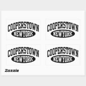 Cooperstown New York Rechthoekige Sticker (Vel)