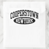 Cooperstown New York Rechthoekige Sticker (Tas)