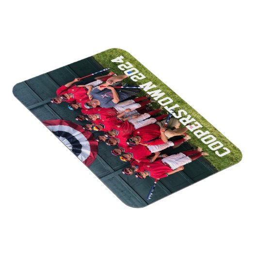 Cooperstown NY Baseball Custom Team Foto Magneet (Rechterzijde)