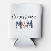 Cooperstown NY Baseball Mom Stars Script Team Moed Blikjeskoeler (Voorkant)