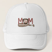 Cooperstown NY Baseball Mom Stars Team Moeders Trucker Pet (Voorkant)