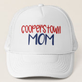 Cooperstown NY Baseball Mom  Trucker Pet (Voorkant)