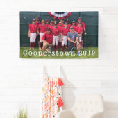 Cooperstown NY Baseball Team Foto Coach Speler Spandoek (Insitu)