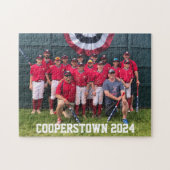 Cooperstown NY Baseball Team Fotojaar Legpuzzel (Horizontaal)