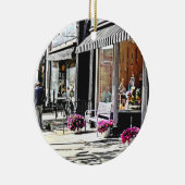 Cooperstown NY - Cadeauwinkel en restaurants Keramisch Ornament (Rechts)