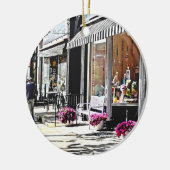 Cooperstown NY - Cadeauwinkel en restaurants Keramisch Ornament (Links)