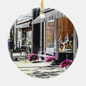 Cooperstown NY - Cadeauwinkel en restaurants Keramisch Ornament (Achterkant)