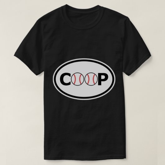 Cooperstown NY Coop New York Oval Euro Bumper Stic T-shirt (Design voorkant)