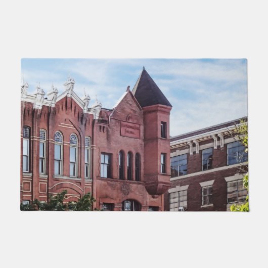 Cooperstown NY - Eerste gebouw van de Nationale Ba Deurmat (Voorkant)