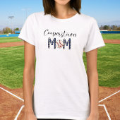 Cooperstown NY Honkbal Moeder Schattig Script Spor T-shirt
