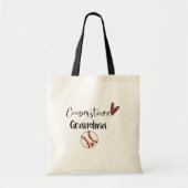 Cooperstown NY Honkbal Oma Schattig Script Sport Tote Bag (Voorkant)
