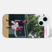 Cooperstown NY honkbalspeler foto jaar op maat Case-Mate iPhone Case (Achterkant (horizontaal))