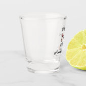 Cooperstown NY We wachtten 12 jaar honkbal mam vad Shot Glas (Links)