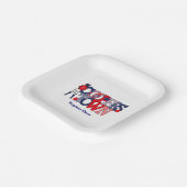 Cooperstown Patriotic Baseball Player Custom Team Papieren Bordje (Gebogen)